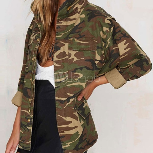 Camouflage MIDI Jacket - Picture 2 of 8